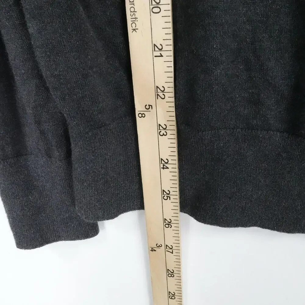 Banana Republic Sweater Men Large Gray Silk Cashmere Crewneck Luxury Knit Casual
